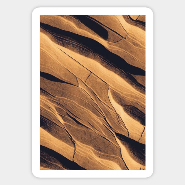 Sandstone Stone Pattern Texture #6 Sticker by Endless-Designs